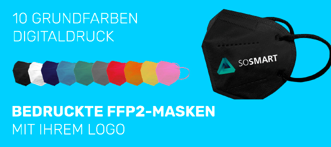Bedruckte FFP2-Masken